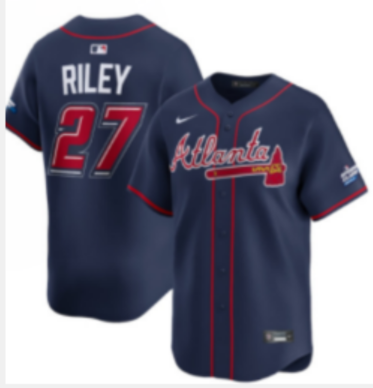 Men Atlanta Braves 27 Riley blue 2025 Nike MLB jersey